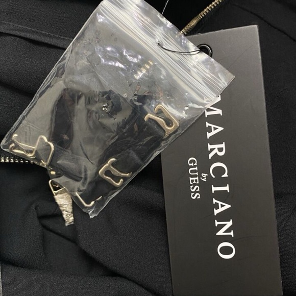 Marciano Devona Strapless Jumpsuit Wide Leg Black - Picture 14 of 15